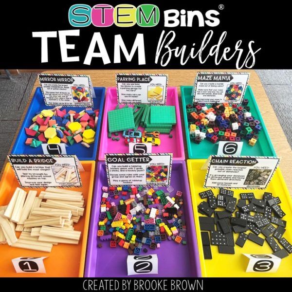 STEM Bins® Teambuilders - STEM Activities for Back to School and End of the Year