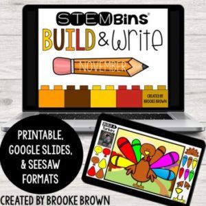 STEM Bins Build Write NOVEMBER Thanksgiving Day of the Dead Diwali